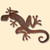 Gecko Rustic Metal Wall Art