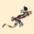 Gecko Polished Metal Wall Art