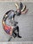 Copper Dripped Kokopelli Metal Wall Art - Extra Large