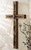 Old Wood Cross w/ Barbed Wire