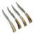 Antler Handle w/ Sliver End Cap Steak Knives