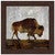 Bison Grazing Framed Print