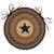 Black Star Braided Jute Chair Pad
