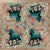 Blue Horse Rug - 8 Ft. Square