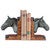 Bronze Horse Head Bookends