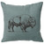 Buffalo Linen Pillow - Ocean