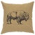 Buffalo Linen Pillow - Straw