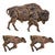 Buffalo Roam Wall Sculptures (3pc)