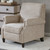 Burton Push Back Recliner - Sand
