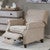 Burton Push Back Recliner - Sand