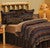 Cabin Bear Leather Accent Pillow with Hair on Hide and Fabric Back