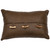 Leather Toggle Button Pillow - Fabric Back