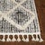 Charcoal Diamonds Rug - 12 x 15