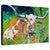 Chilling in the Wildflowers Gallery Wrapped Canvas