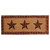 Chocolate Scrolls & Stars Bath Runner