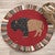 Cinnamon Buffalo Hooked Wool Round Rug