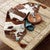 Cowhide and Turquoise Table Runner - Medium