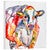 Colorful Cow Gallery Wrapped Canvas