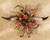 Cow Horn Floral Wall Hanging
