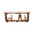 Cowboy 20 Inch Pine Hook Shelf