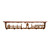 Cowboy 42 Inch Pine Hook Shelf