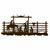 Cowboy Corral Metal Wall Art - 57 Inch