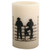 Cowboys on the Fence Pillar Candle - 4 Inch
