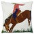 Cowgirl Embroidered Pillow