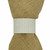 Cream Rippled Metal Napkin Ring - Set of 4 - OUT OF STOCK UNTIL 09/17/2025