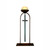 Cut Out Arch and Patina Cross Candle Holder with Round Candle