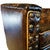 Studded Distressed Leather Swivel Glider