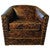 Studded Distressed Leather Swivel Glider