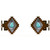 Desert Diamond with Turquoise Rod Brackets - Set of 2