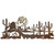Desert Landscape Burnished Wall Art