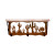 Desert Scene 20 Inch Pine Hook Shelf