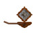 Diamond Old Silver Berry Toilet Paper Holder