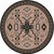 Double Cross Sand Rug - 8 Ft. Round