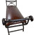 Double Vanity Bench with Tacks - Antique Brown