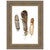 Earthtone Feathers I Framed Print