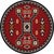 Firestorm Southwestern Rug - 8 Ft. Round