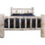 Frontier Bed with Laser-Engraved Bronc Design - Full