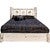 Frontier Platform Bed with Laser-Engraved Bronc Design - Cal King