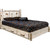 Frontier Platform Bed with Storage & Laser-Engraved Bronc Design - Full