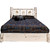 Frontier Platform Bed with Storage & Laser-Engraved Bronc Design - Queen