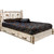 Frontier Storage Bed with Laser-Engraved Bronc Design - Queen