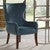 Geoffrey Button - Tufted Back Accent Chair - Blue