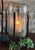 Granulated Clear Glass Cylinder on Tower Base - Small