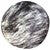 Gray Round Cowhide Ottoman - 24 Inch
