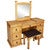 Gunnison Vanity with Mirror & Stool - Honey Finish