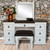 Gunnison Vanity with Mirror & Stool - White Finish